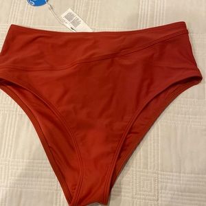 Cupshe bikini bottom burnt orange NWT Large (OL)